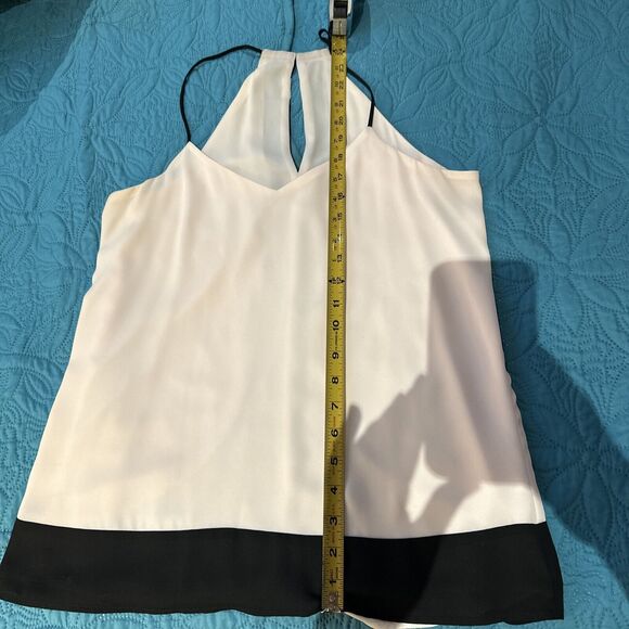 Express Women's Pink Black Spaghetti Strap Racerback Halter Tank Top Small - Picture 8 of 9